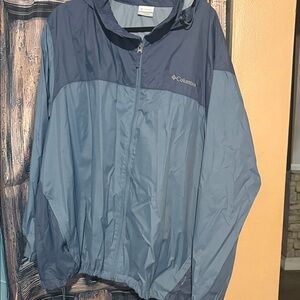 Columbia Two-Tone Blue Hooded Jacket